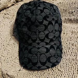 Coach Denim Signature Print Baseball Cap - like NEW!
